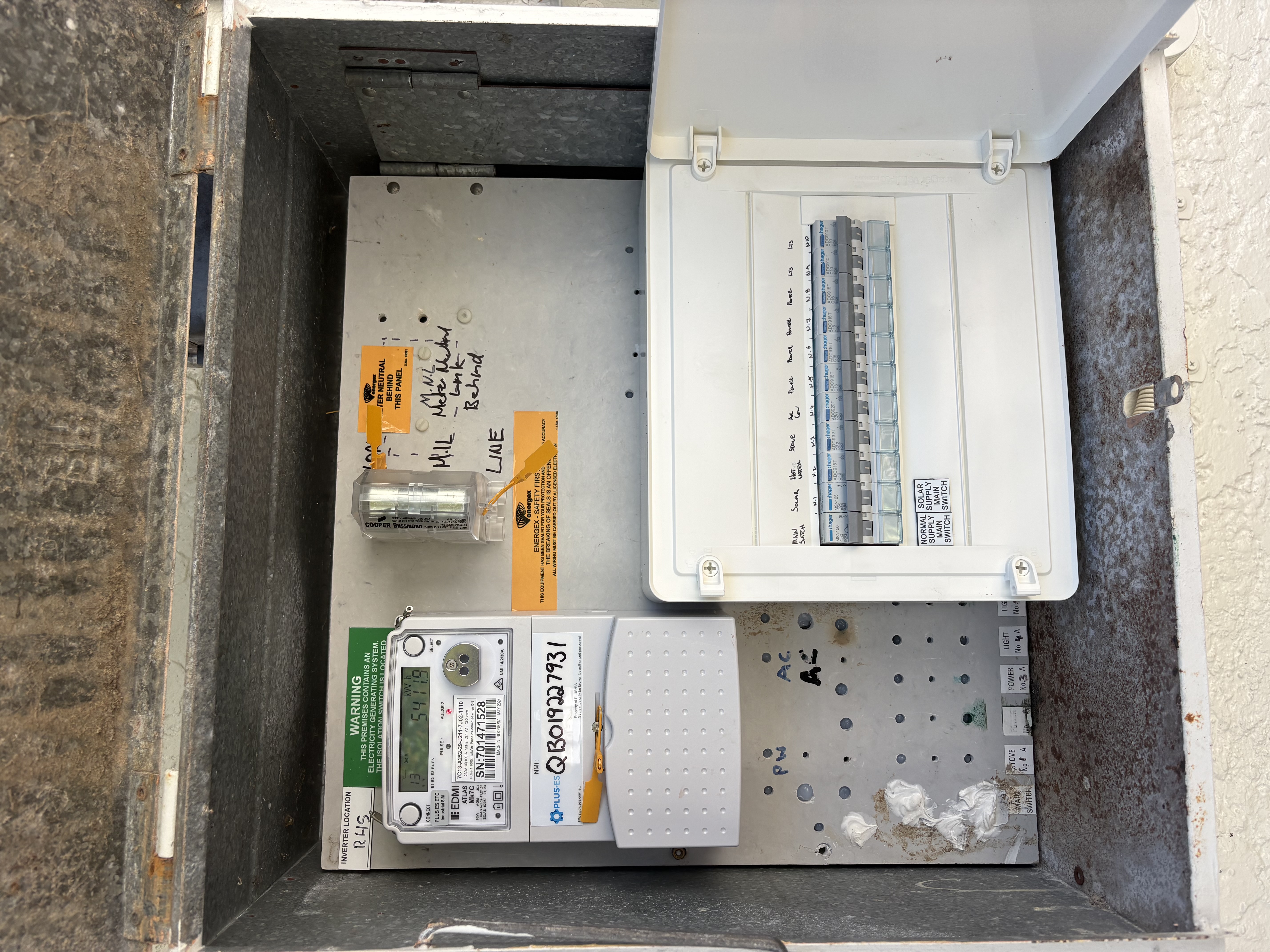 Electrical switchboard work